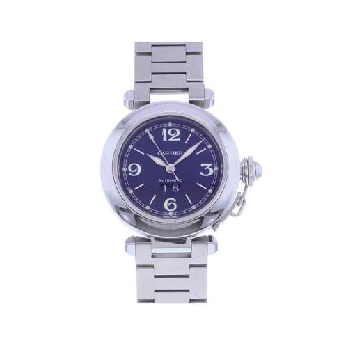 Second hand watch CARTIER Pasha woman automatic steel bracelet