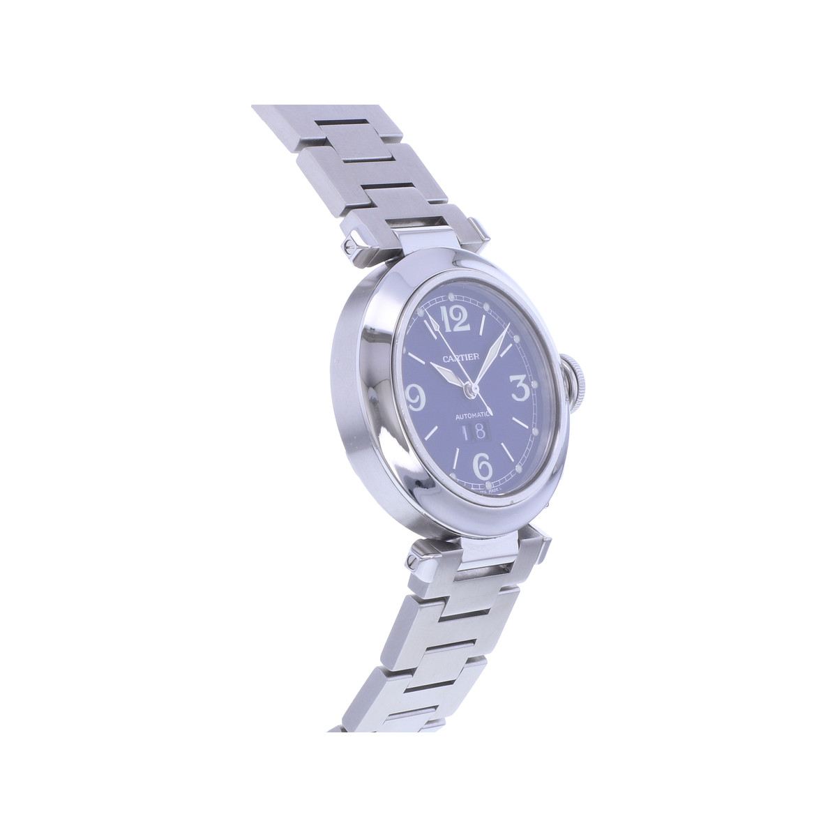 Montre d'occasion CARTIER Pasha femme automatique bracelet acier - vue 2