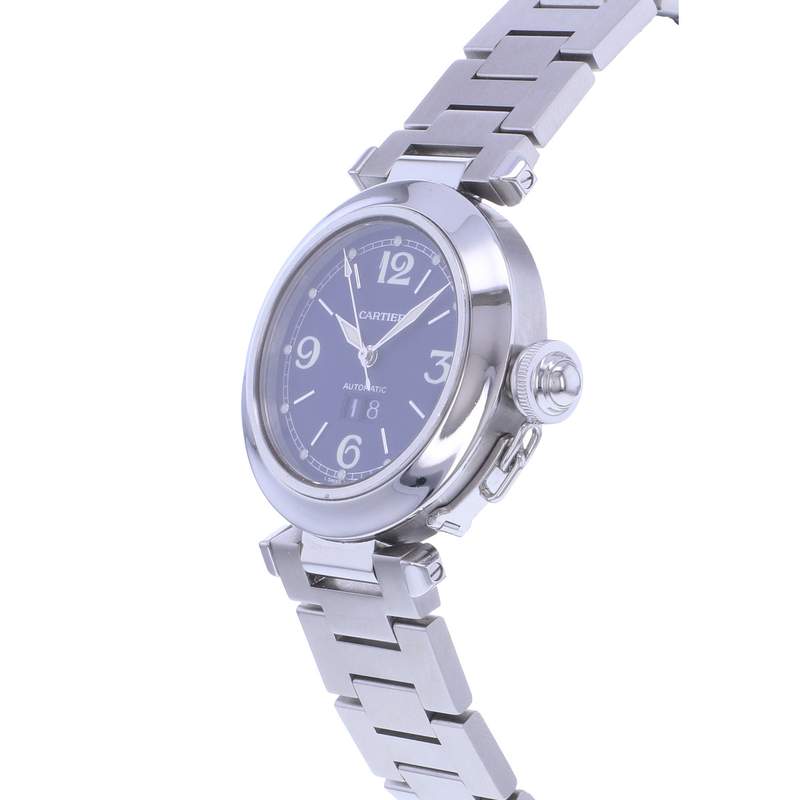 Montre d'occasion CARTIER Pasha femme automatique bracelet acier - vue D2