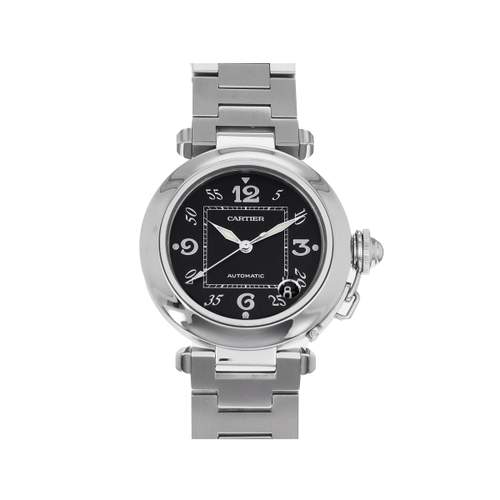Second hand watch CARTIER Pasha mixed automatic steel bracelet