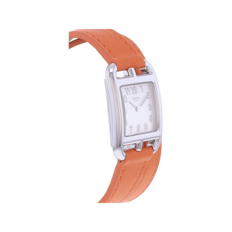 Montre d'occasion HERMES Cape Cod femme quartz bracelet cuir cresus - vue 2