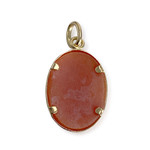 Pendentif d'occasion or 750 jaune camee - vue 2