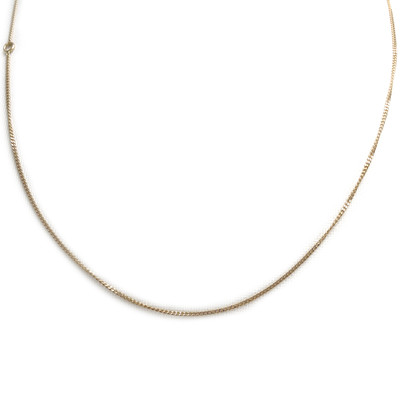 Chaîne d'occasion or 750 jaune maille gourmette 41 cm