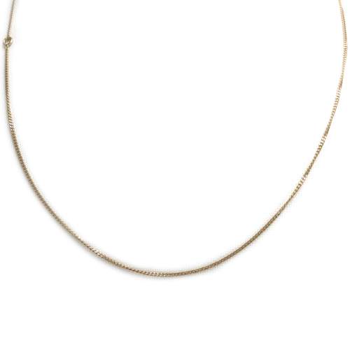 Chaîne d'occasion or 750 jaune maille gourmette 41 cm