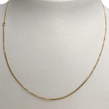 Chaîne d'occasion or 750 jaune maille gourmette 41 cm