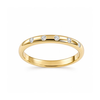 Bague d'occasion or 750 jaune diamant