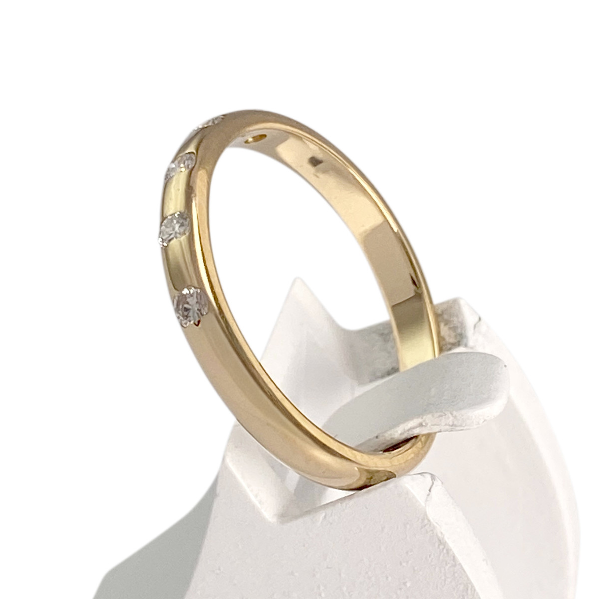 Bague d'occasion or 750 jaune diamant - vue 2