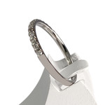 Bague d'occasion or 750 blanc diamants - vue 2