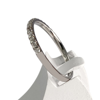 Bague d'occasion or 750 blanc diamants