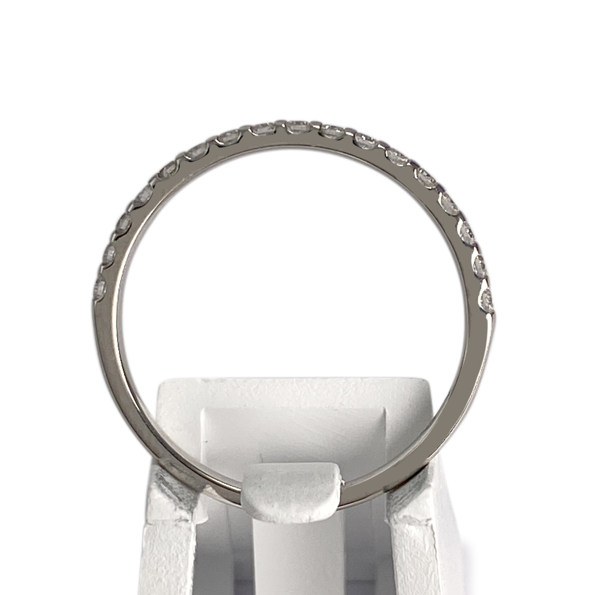 Bague d'occasion or 750 blanc diamants - vue 3