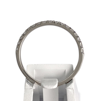 Bague d'occasion or 750 blanc diamants