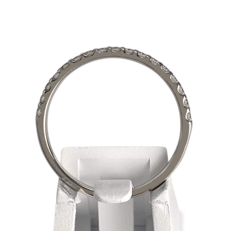 Bague d'occasion or 750 blanc diamants - vue 3