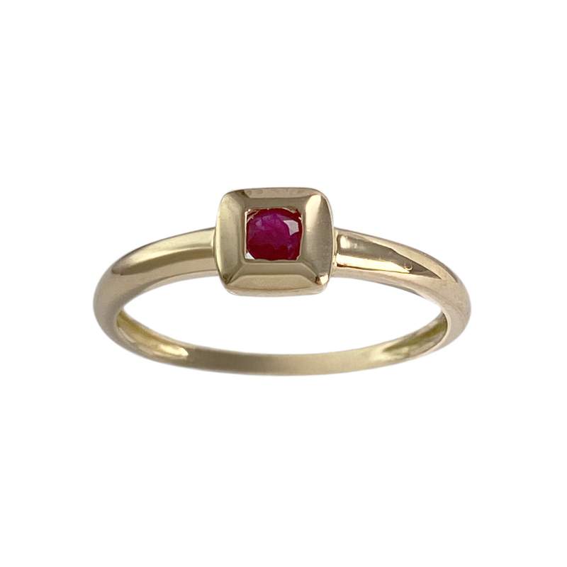 Bague d'occasion or 750 jaune rubis - vue 1