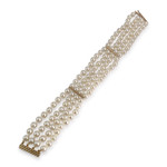 Bracelet d'occasion or 750 jaune perles de culture - vue 2