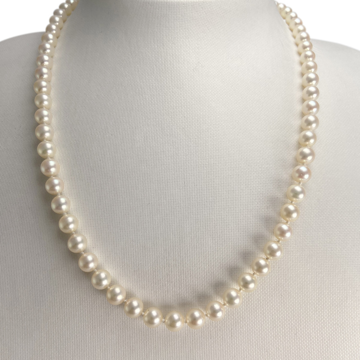 Collier d'occasion or 750 jaune perle de culture du japon - vue 2