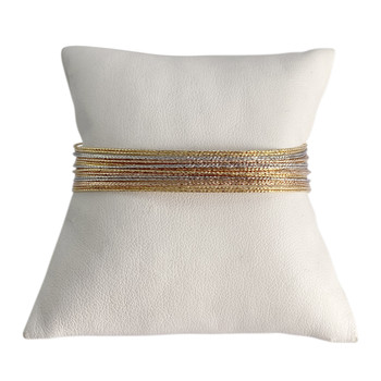 Bracelet d'occasion 3 ors 750  maille fantaisie