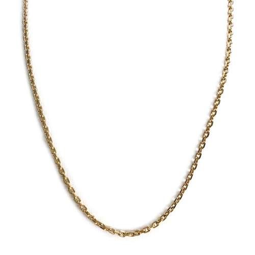 Chaîne d'occasion or 750 jaune maille forcat 51 cm