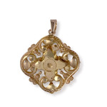 Broche d'occasion or 750 jaune perle de culture - vue 2