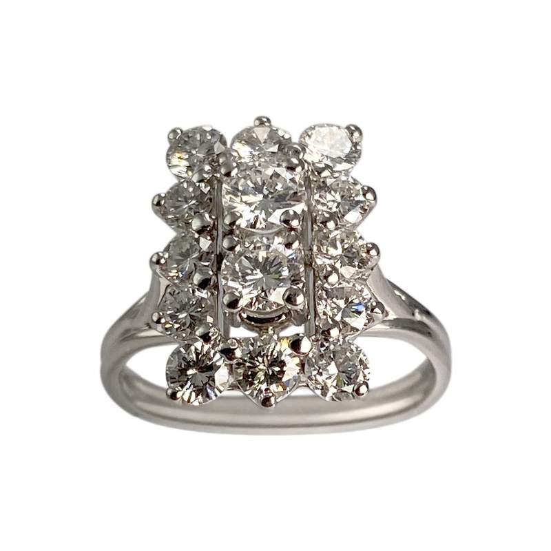 Bague d'occasion or 750 blanc diamant - vue 1