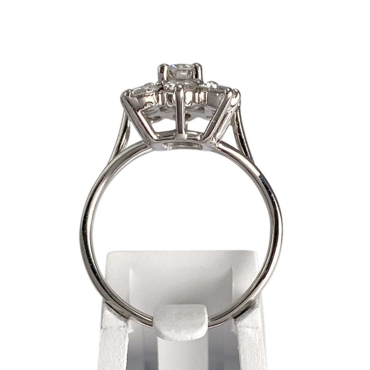 Bague d'occasion or 750 blanc diamant - vue 3
