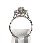Bague d'occasion or 750 blanc diamant - vue 3