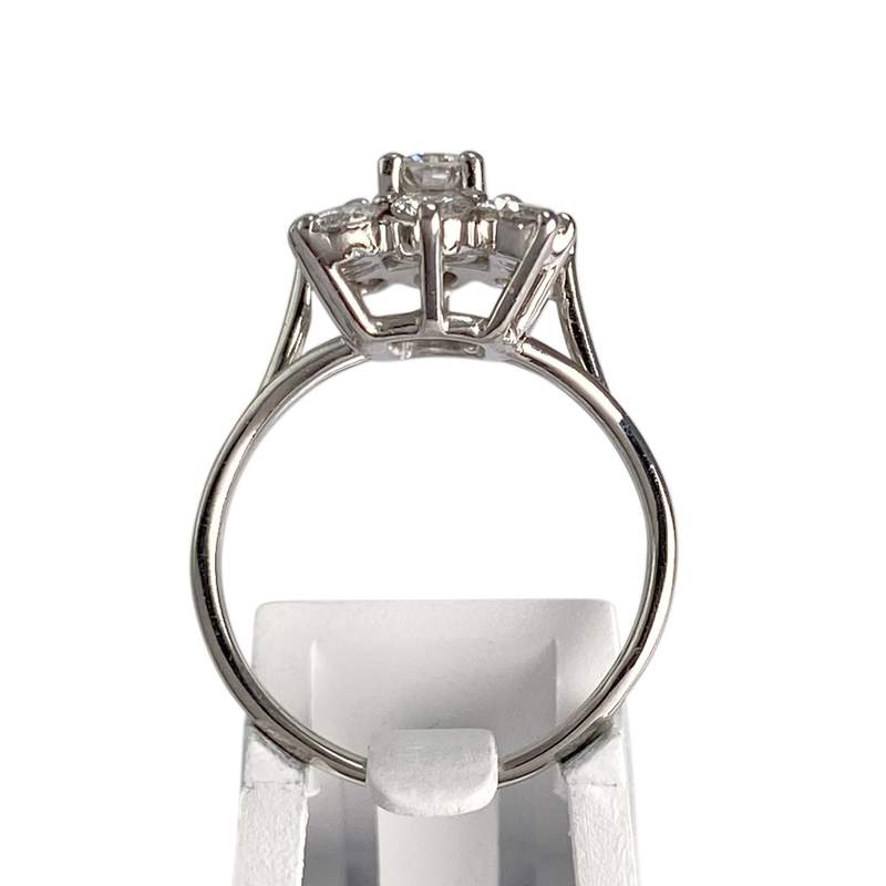 Bague d'occasion or 750 blanc diamant - vue 3