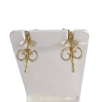 Boucles d'oreilles d'occasion or 750 2 tons rubis saphir émeraude diamant