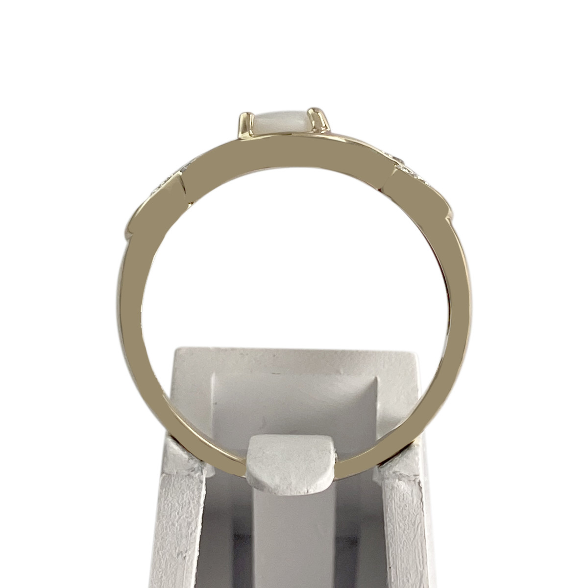 Bague d'occasion or 375 2 tons opale diamant - vue 3