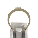 Bague d'occasion or 375 2 tons opale diamant - vue 3