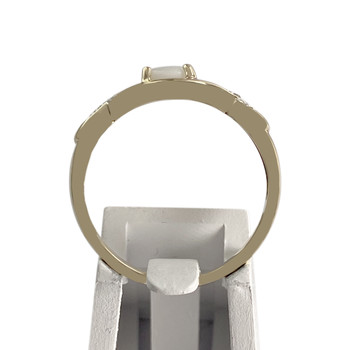 Bague d'occasion or 375 2 tons opale diamant