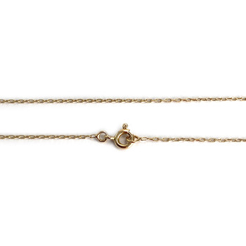 Used 750 yellow gold chain, 45 cm, forcat link