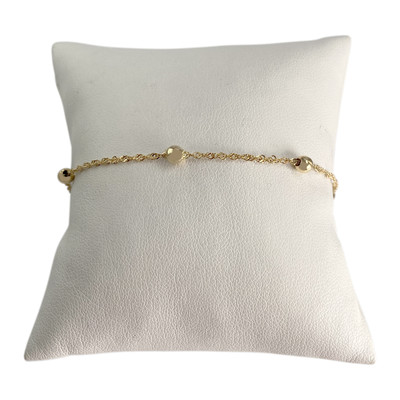 Bracelet d'occasion or 750 jaune maille torsadee