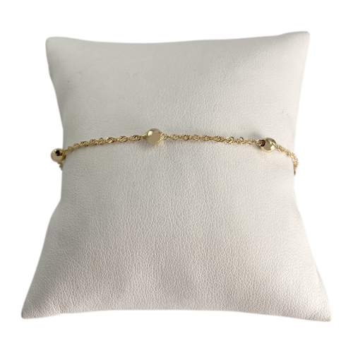 Bracelet d'occasion or 750 jaune maille torsadee