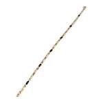 Bracelet d'occasion or 750 jaune maille fantaisie saphir - vue 2