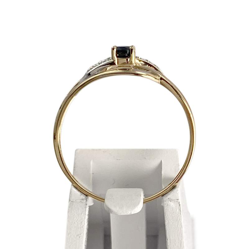 Bague d'occasion or 750 2 tons saphir - vue 3