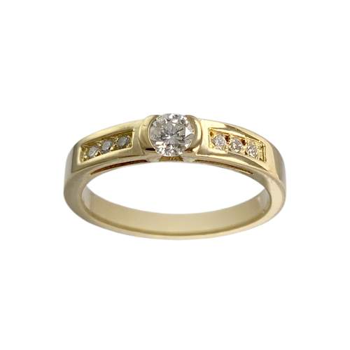 Bague d'occasion or 750 jaune diamant