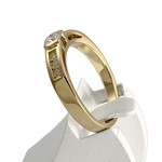 Bague d'occasion or 750 jaune diamant - vue 2