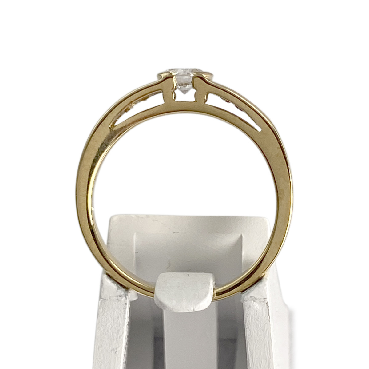 Bague d'occasion or 750 jaune diamant - vue 3