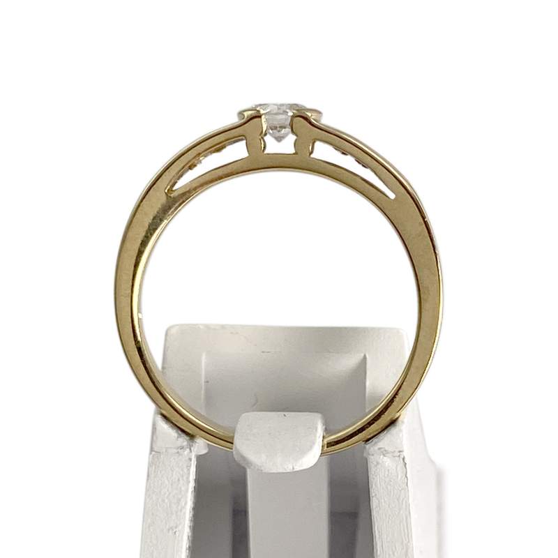 Bague d'occasion or 750 jaune diamant - vue 3