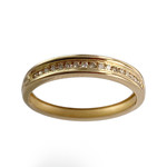 Bague d'occasion or 750 jaune diamant - vue 1