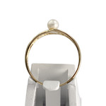Bague d'occasion or 750 jaune perle de culture - vue 3