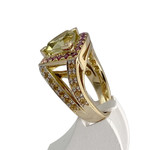 Bague d'occasion or 750 2 tons diamant rubis saphir quartz - vue 2