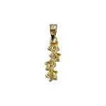 Pendentif d'occasion or 750 2 tons etoile diamant - vue 2