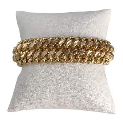 Bracelet d'occasion or 750 jaune maille américaine