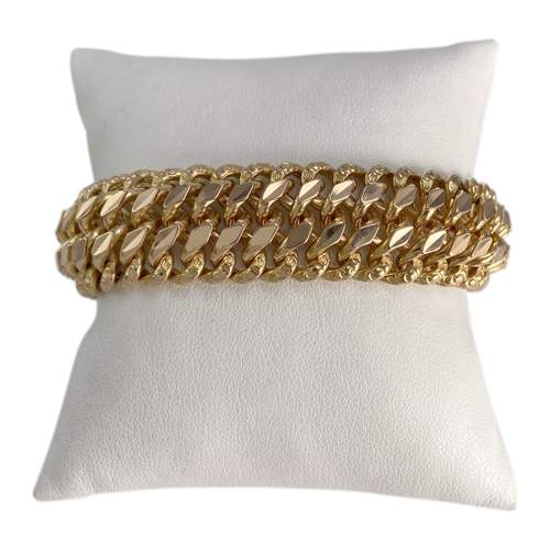 Bracelet d'occasion or 750 jaune maille américaine