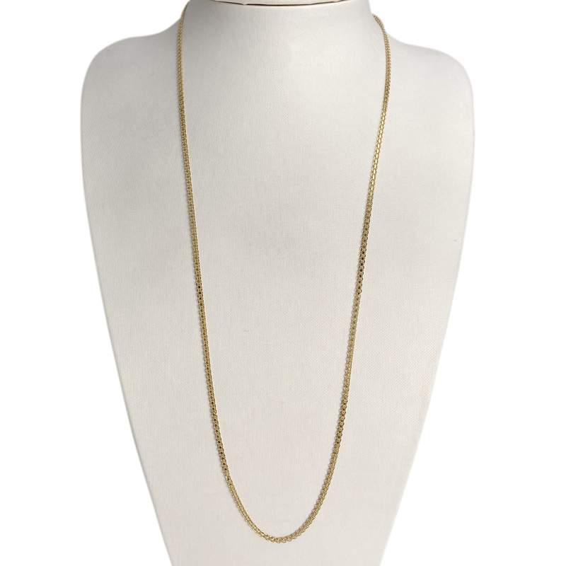 Collier d'occasion or 750 jaune maille fantaisie - vue 2