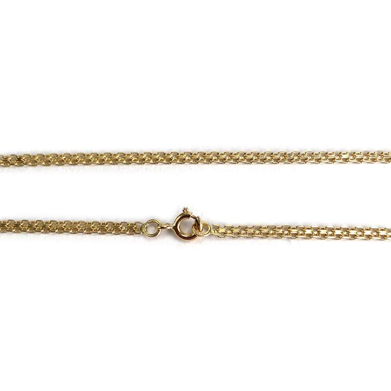 Collier d'occasion or 750 jaune maille fantaisie - vue 3