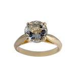 Bague d'occasion or 750 jaune aigue marine - vue 1
