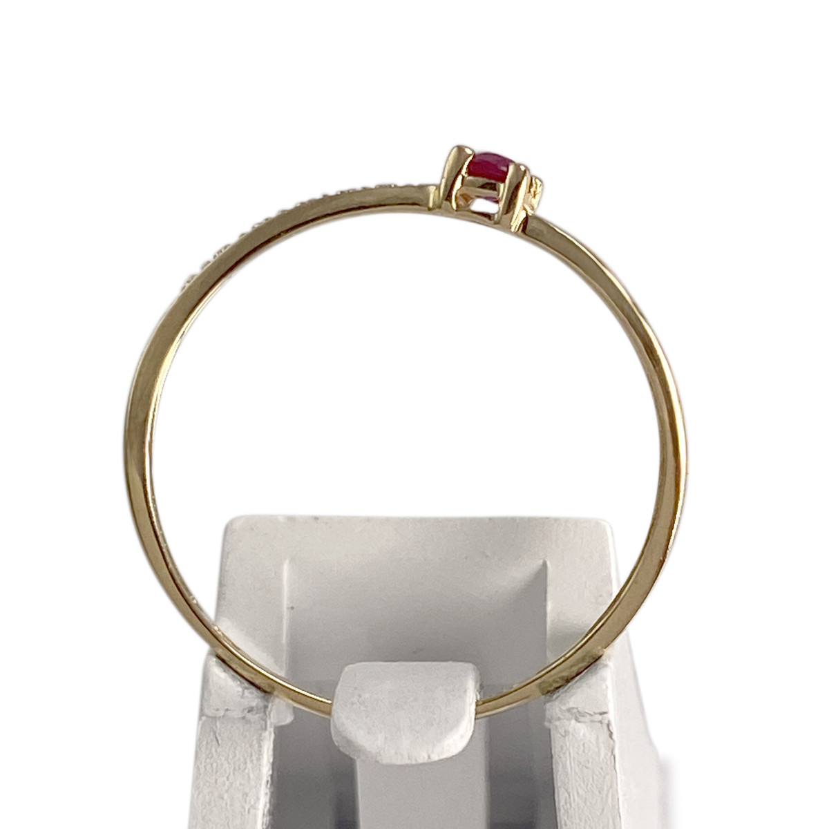 Bague d'occasion or 750 2 tons rubis - vue 3