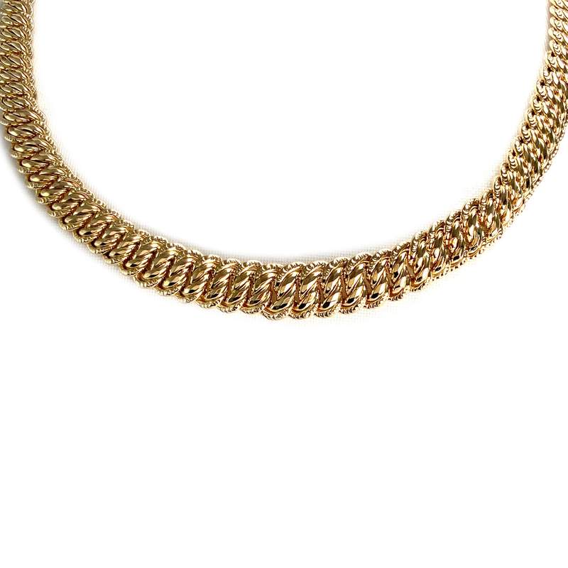 Collier d'occasion or 750 jaune maille américaine - vue 1